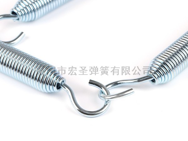 拉簧不锈钢双钩万向活钩拉力长来图来样厂家非标精密拉伸弹簧定制