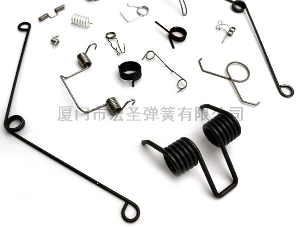 扭簧订做加工非标蓝牙耳机锁具复位双扭簧镀锌不锈钢扭力弹簧定制