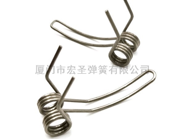 不锈钢非标定制扭簧五金机械左右旋异形双钩扭力弹簧回位弹簧加工