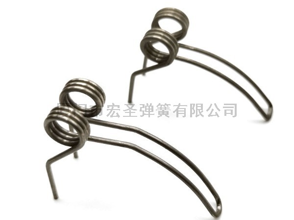 不锈钢非标定制扭簧五金机械左右旋异形双钩扭力弹簧回位弹簧加工