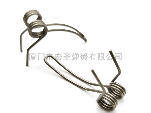 不锈钢非标定制扭簧五金机械左右旋异形双钩扭力弹簧回位弹簧加工