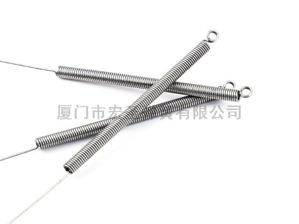 不锈钢拉簧长钩精密回位弹簧家用沙门钢丝非标拉伸弹簧定制厂家